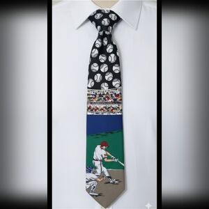 Men's AMERICAN Sports Baseball Tie Made in USA